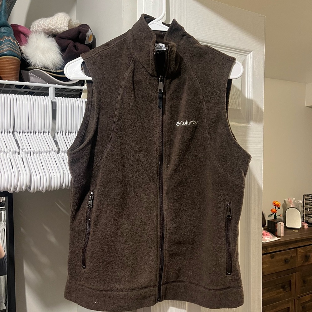 Columbia Dark Brown Fleece Vest